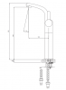 OMNIRES Bateria umywalkowa wysoka, 33 cm DARLING DA5013CR